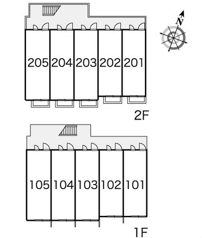 レオパレス柏崎 間取配置図