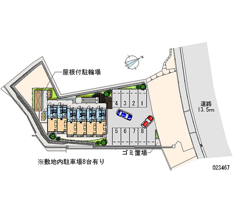 レオパレス未来 月極駐車場