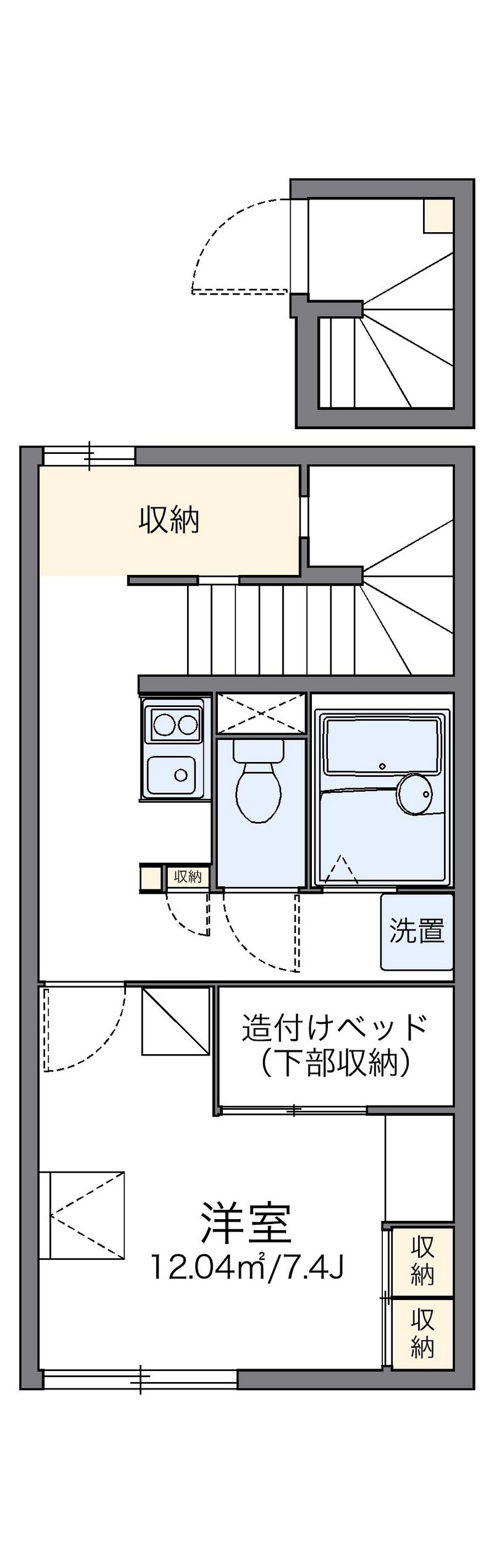 レオパレスレミナール並木 間取図