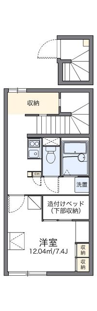 レオパレスレミナール並木 間取り図