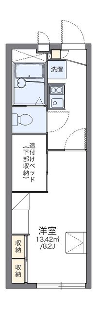 レオパレスディアコート中島Ⅱ 間取り図