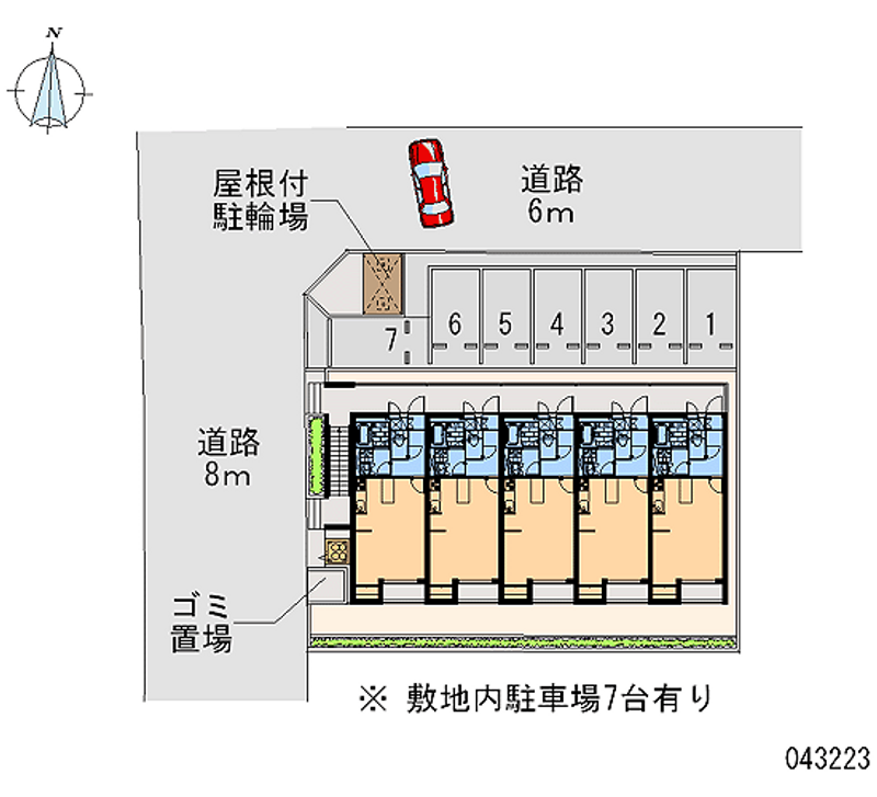 43223 Monthly parking lot