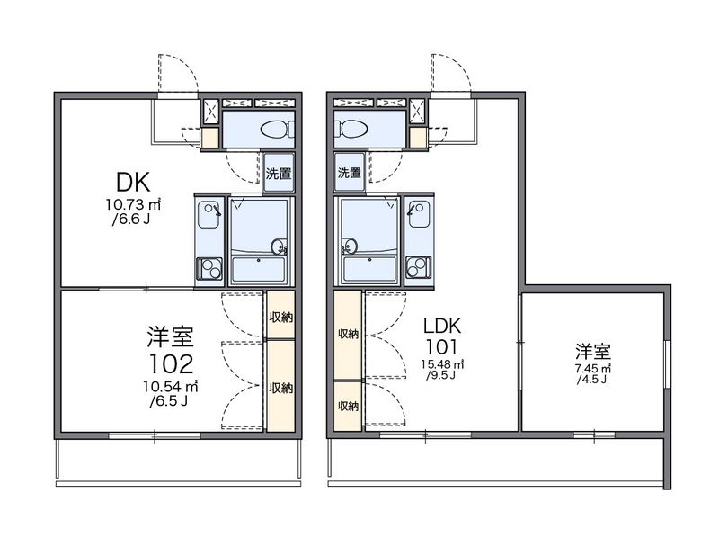 レオパレス西吉田ハイツ 間取図