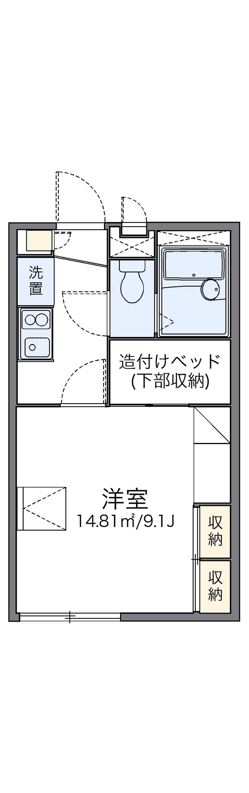 レオパレスワイドフォレスト 間取図