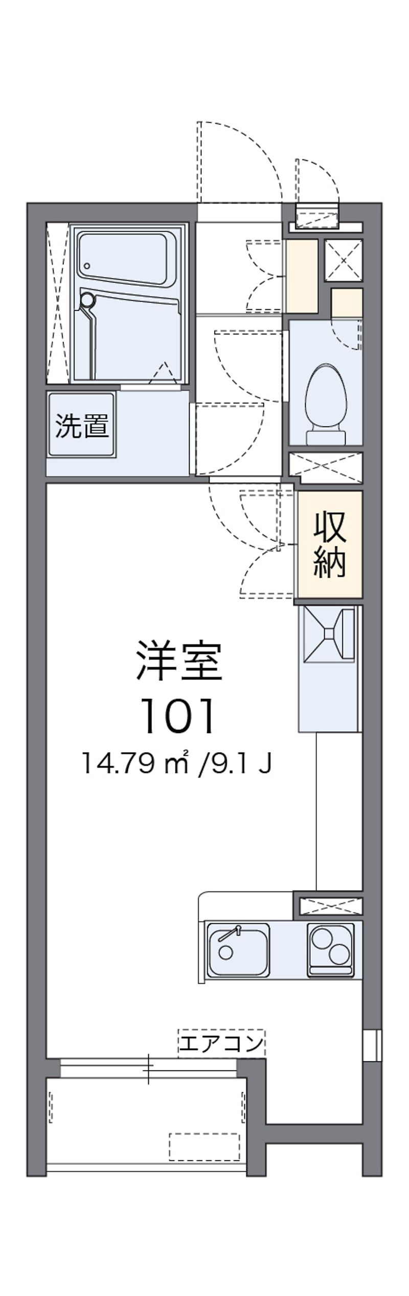レオネクストカミツレ 間取図