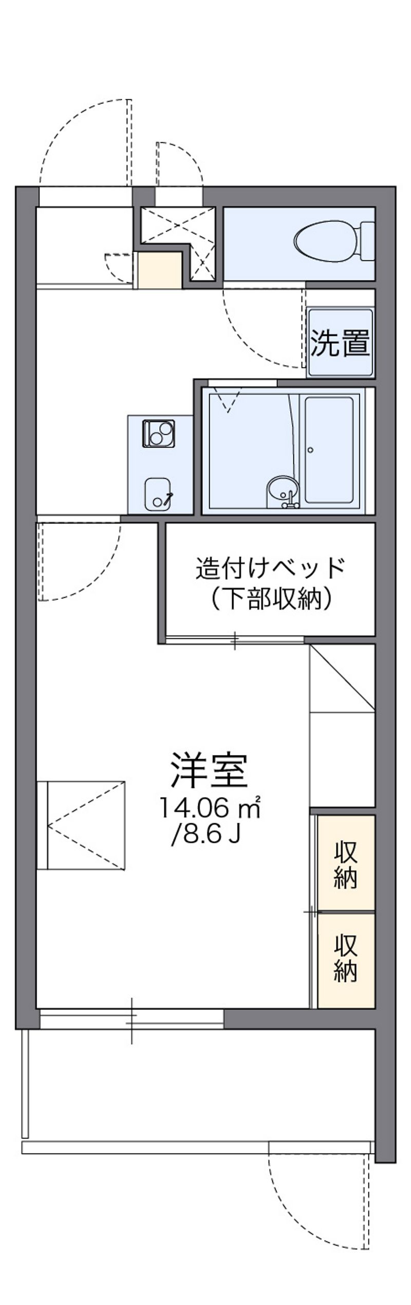 レオパレススカーレット 間取図