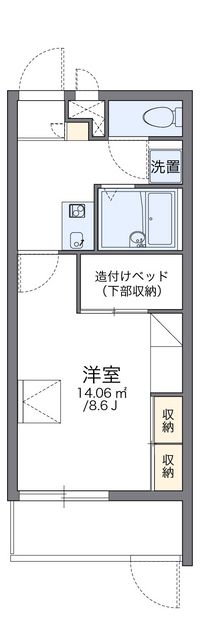 レオパレススカーレット 間取り図