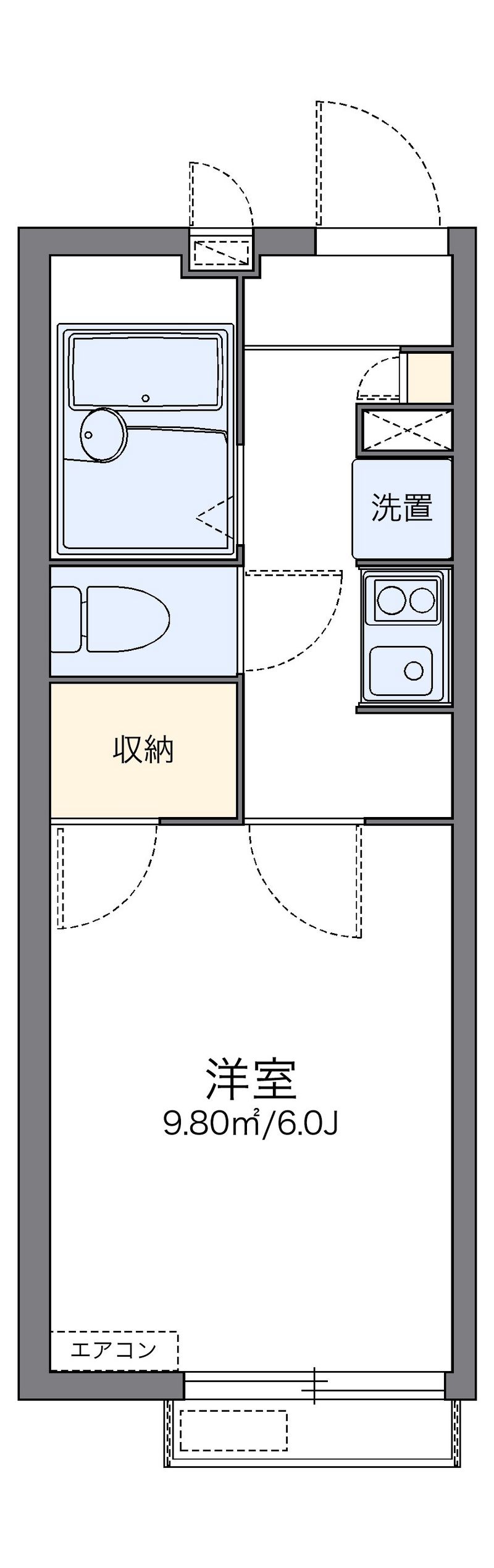 レオパレス華 間取図