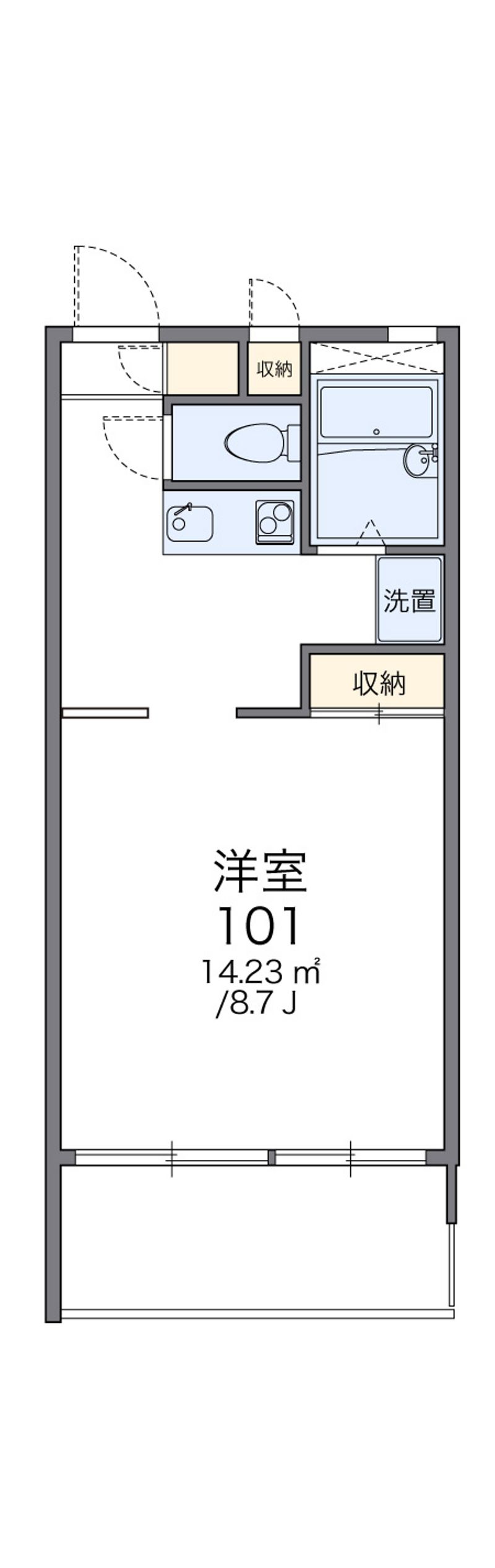 レオパレスＡＯＫＩ 間取図