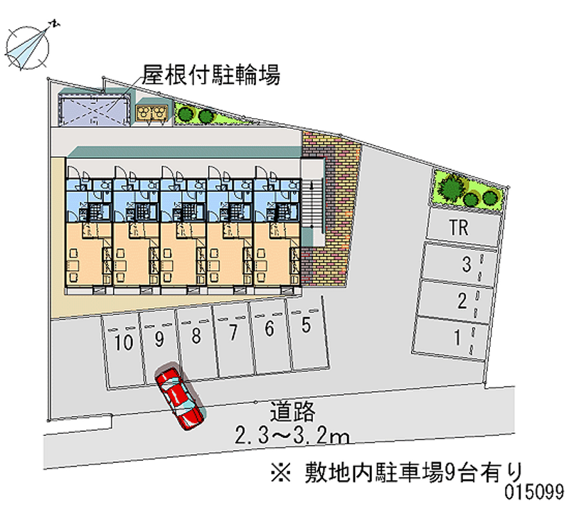 レオパレスドゥマン 月極駐車場