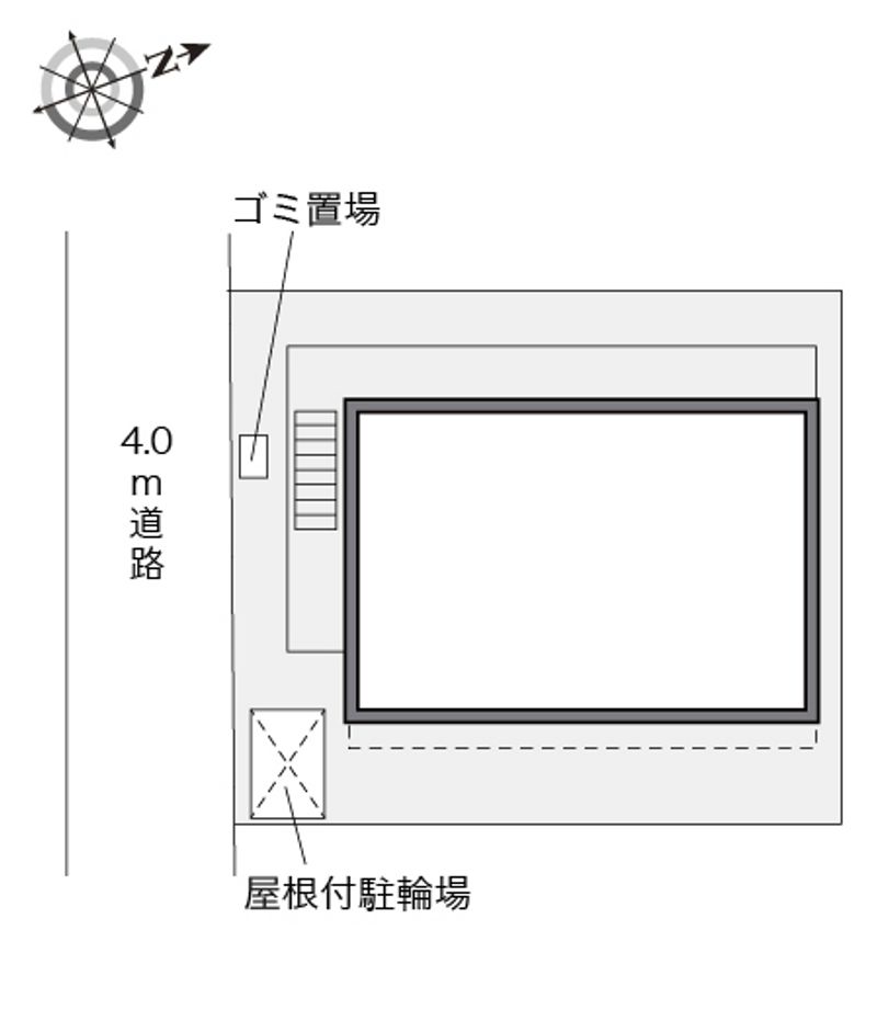 レオパレス西明石南 配置図