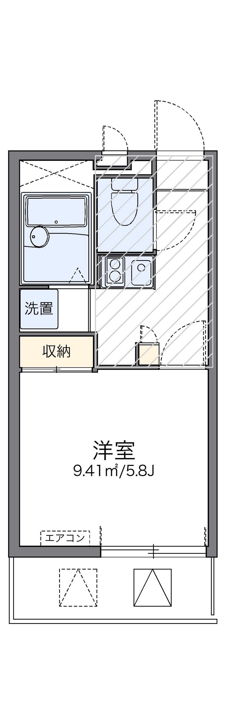 レオパレスブルーパイン松本 間取り
