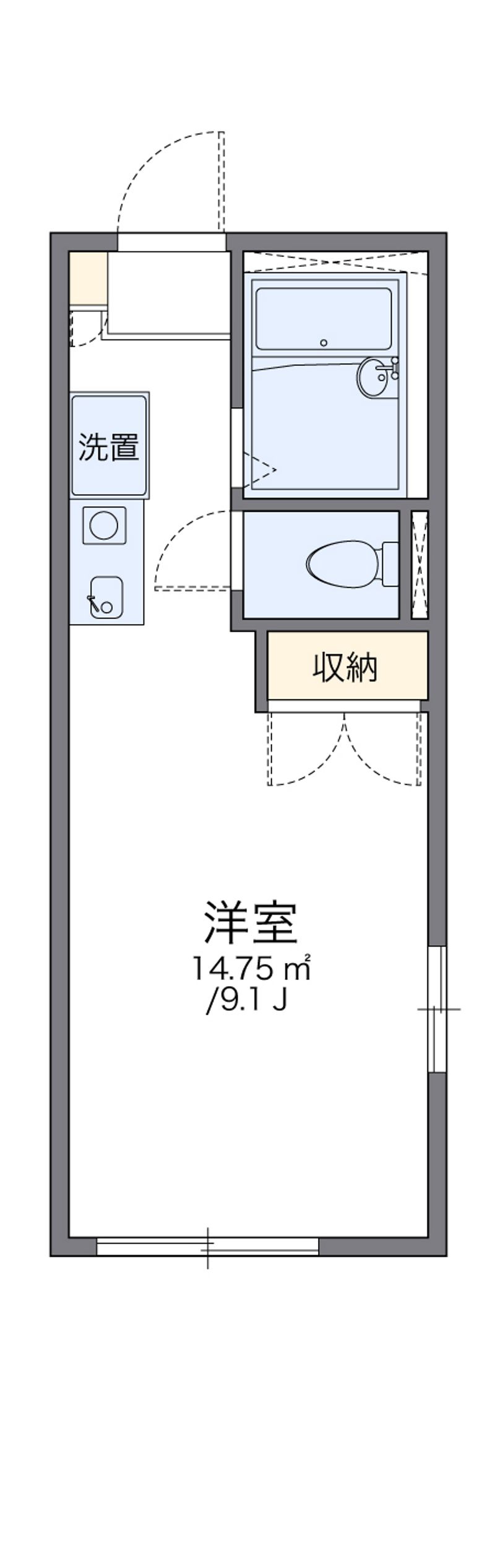 レオパレスＴＡＭＵＲＡ９８ 間取図
