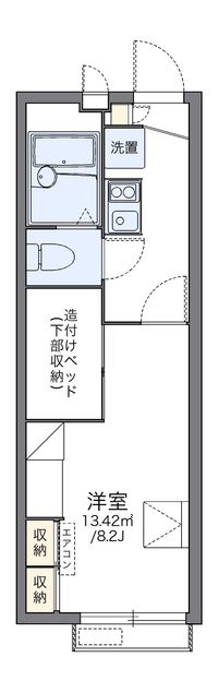 レオパレスゆずり葉のさと 間取り図