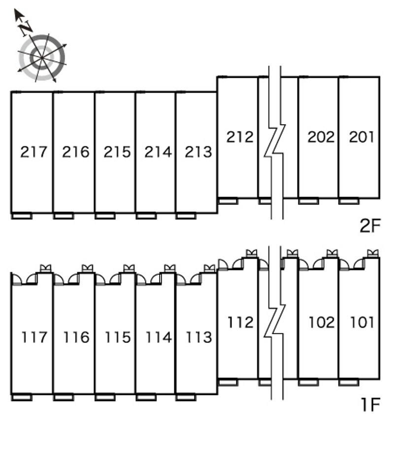 レオパレス華 間取配置図