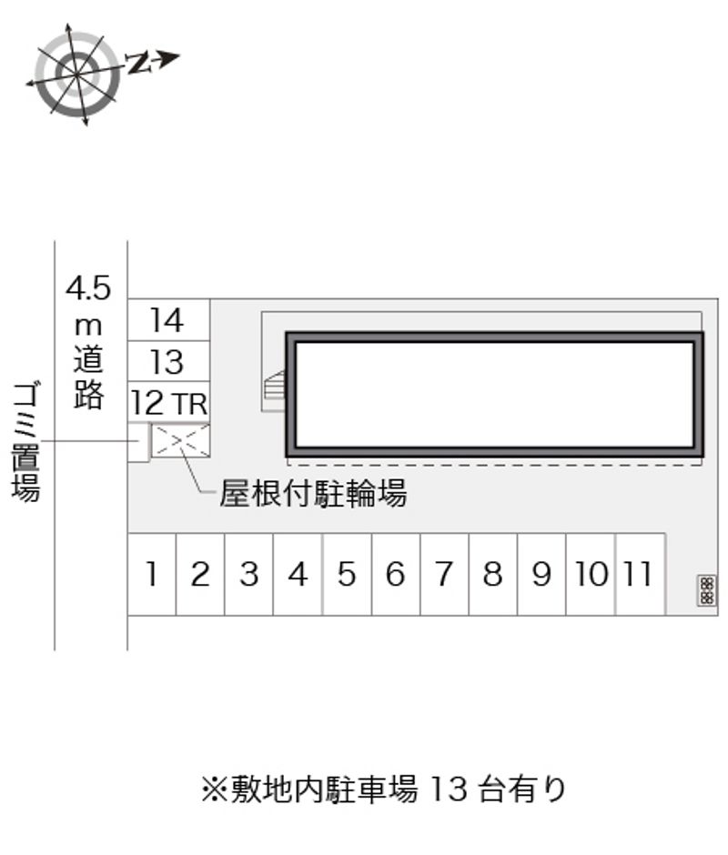 レオパレスＲＡＲＡ 配置図
