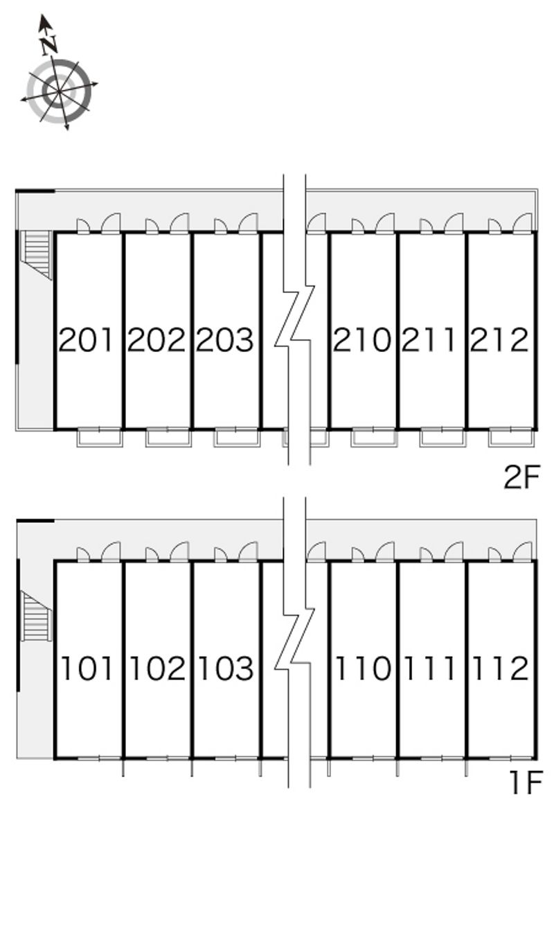 レオパレスルミエール　輝 間取り配置図