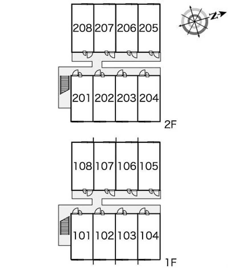 レオパレスシャーロット 間取配置図