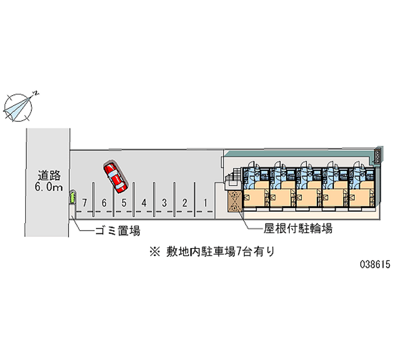 レオパレスサンウィナー 月極駐車場