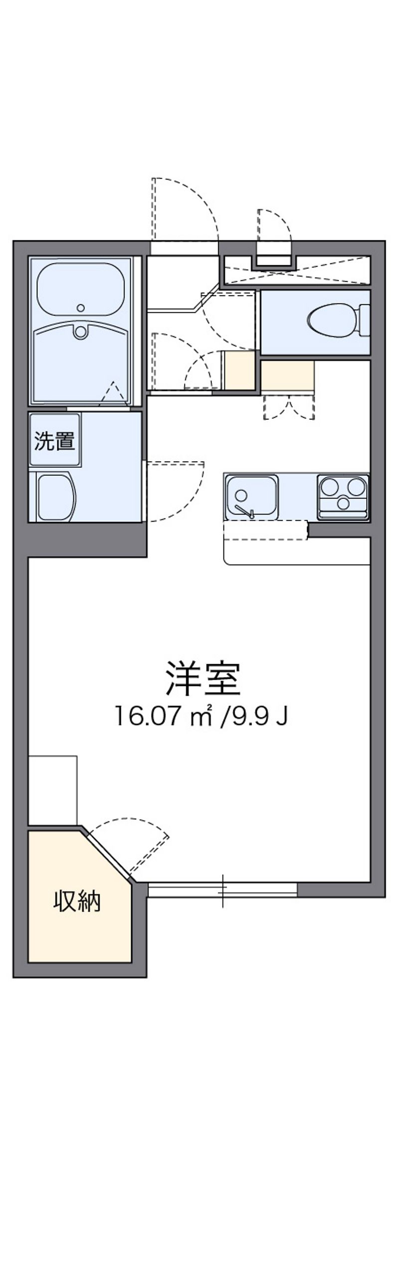 レオパレスパストラル　砺波Ⅱ 間取図