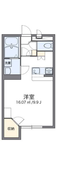 レオパレスパストラル　砺波Ⅱ 間取り図