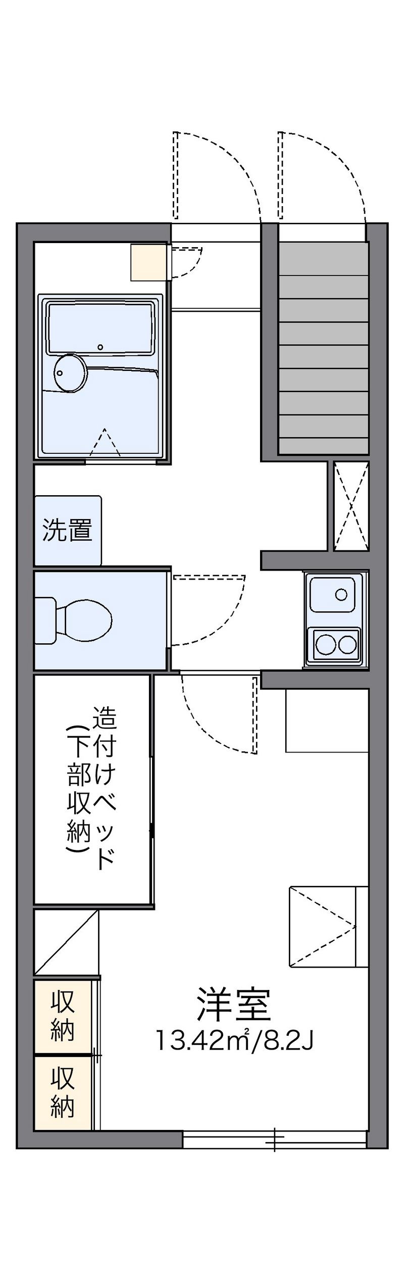 レオパレスプリマベーラ 間取図
