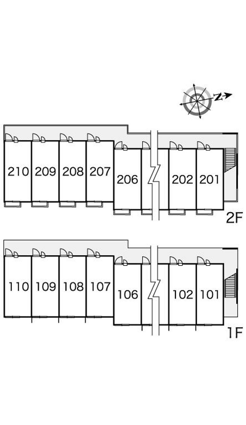 レオパレス有 間取配置図