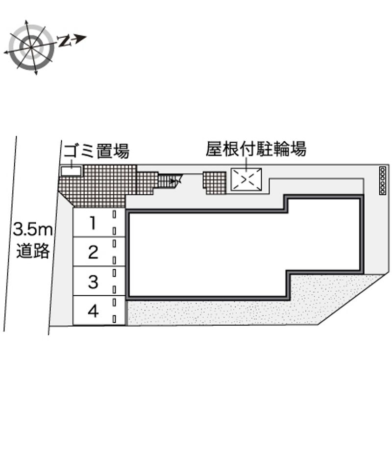 レオパレスイーストⅡ 配置図