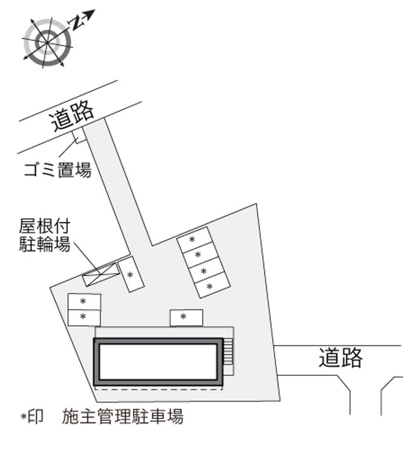 レオパレスペニーハイツⅢ 配置図