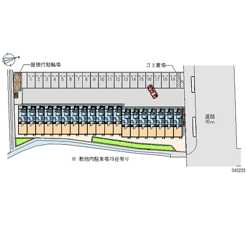 43233 bãi đậu xe hàng tháng