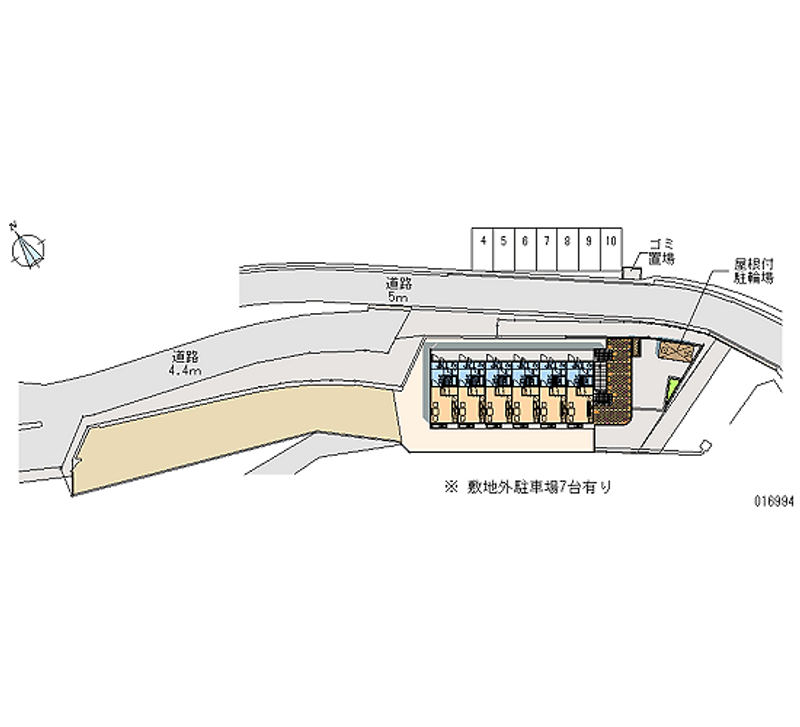 レオパレスグリーンハイツ坂 月極駐車場