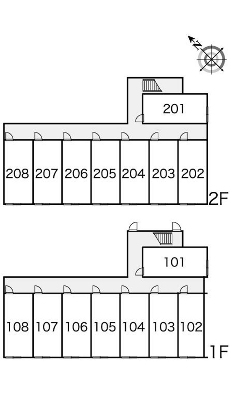 レオパレスパークハイム 間取配置図