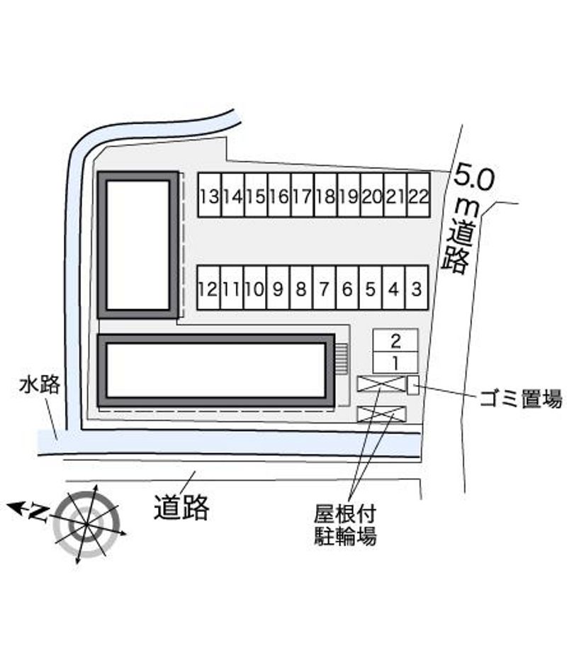 レオパレス向陽 配置図
