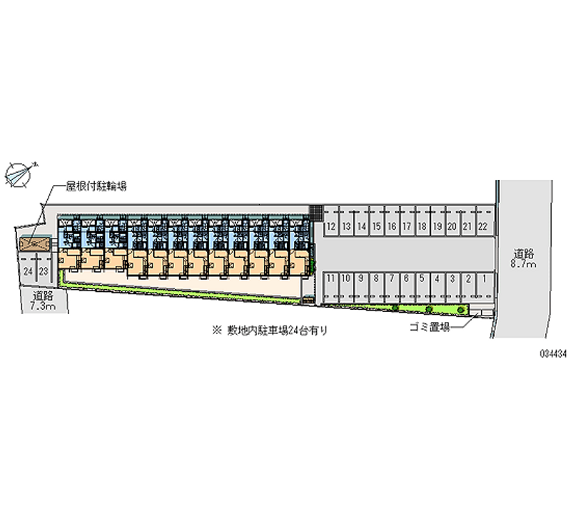 レオパレス松浜 月極駐車場