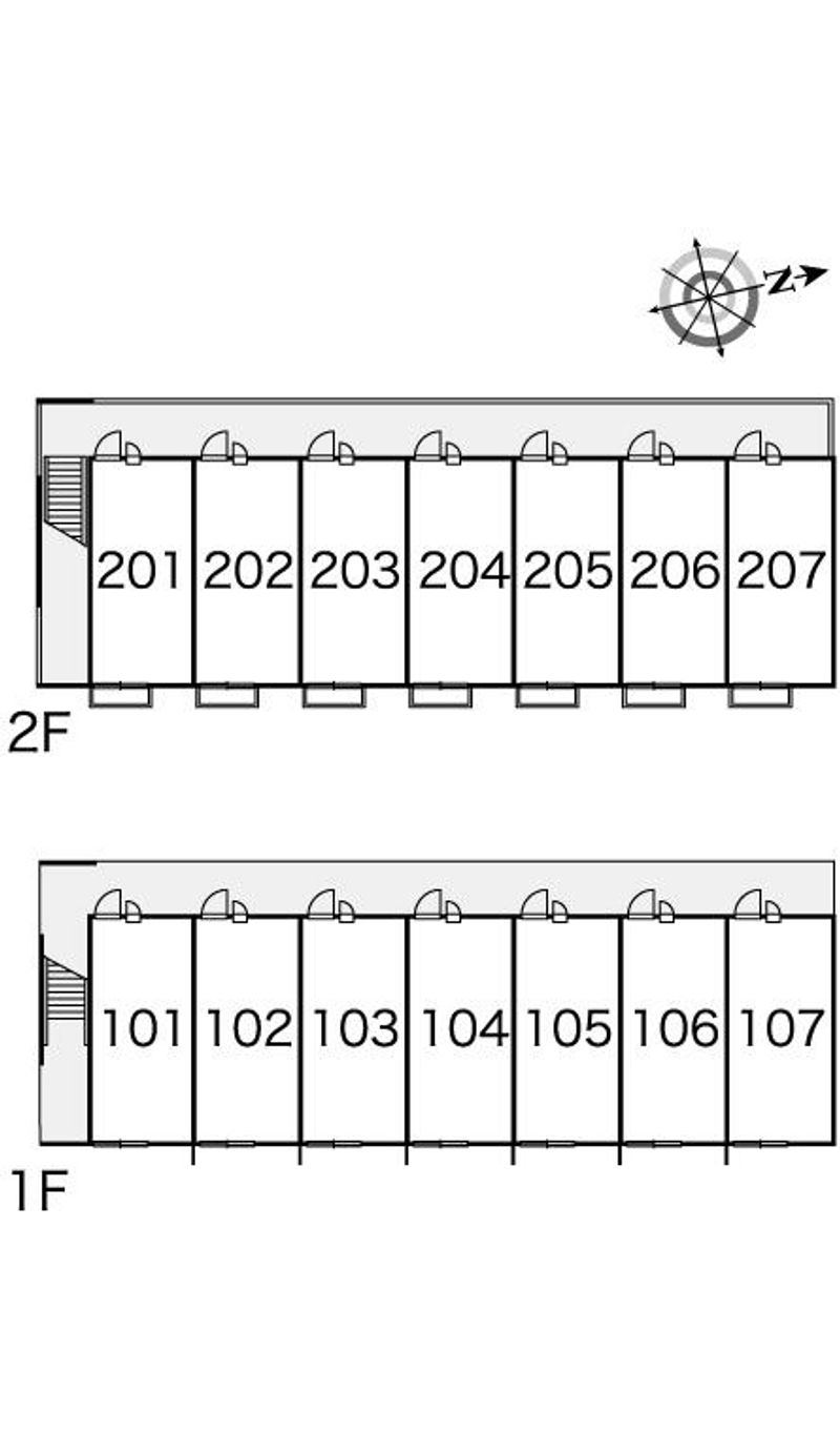レオパレスパテオ 間取配置図