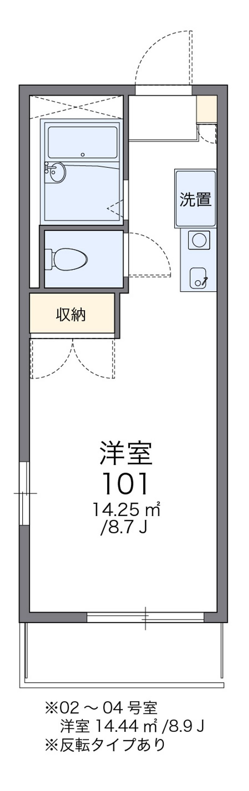 レオパレスパル 間取図