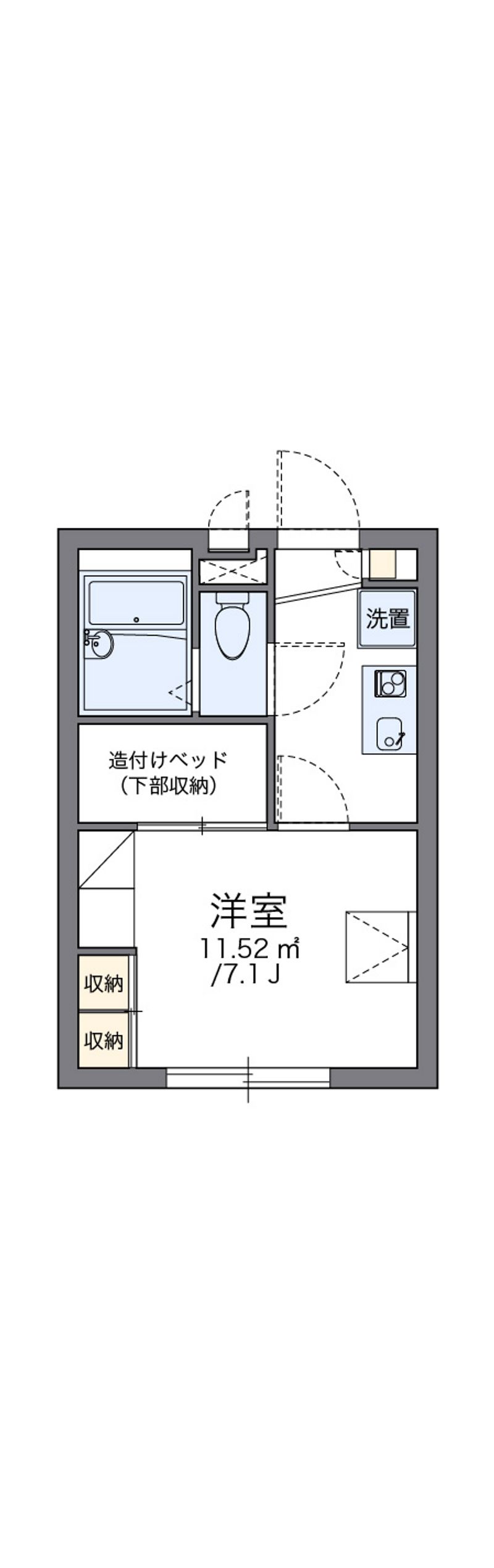 レオパレスヴェルデカーサ二俣川 間取り