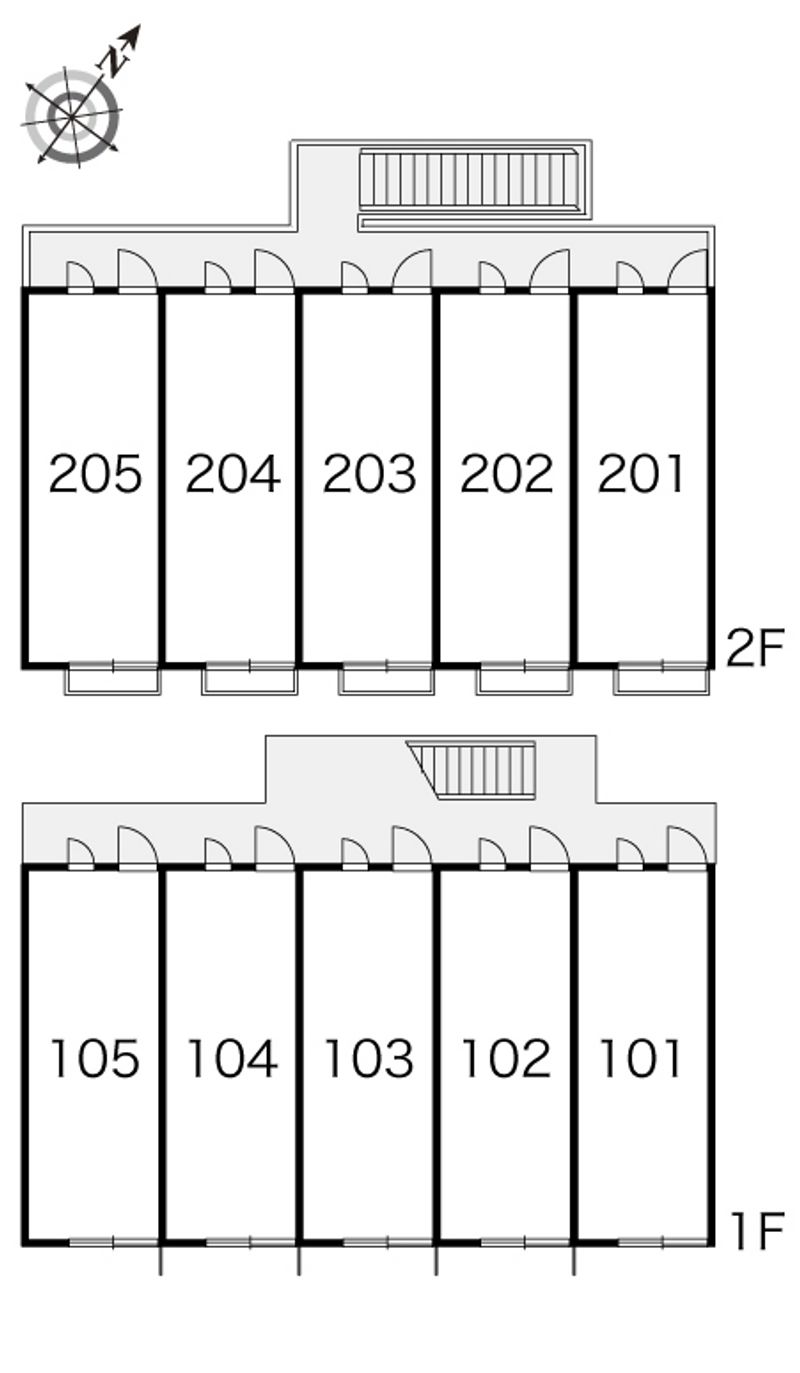 レオパレスマーレリリⅡ 間取配置図