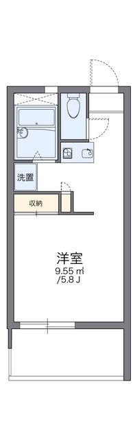 レオパレスハートピア１５ 間取図