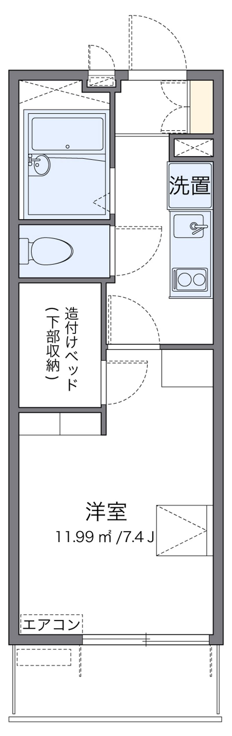 レオパレスエクセラン 間取図