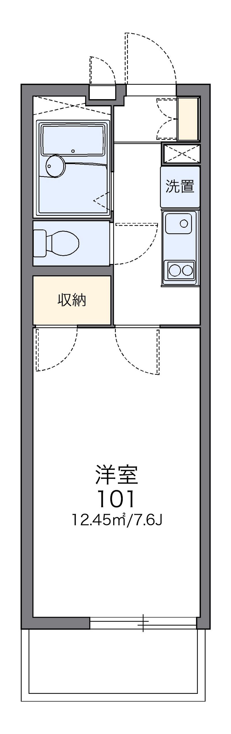 レオパレスアネックス 間取図