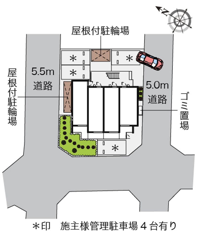 クレイノＫＩＹＯＭＩ 配置図