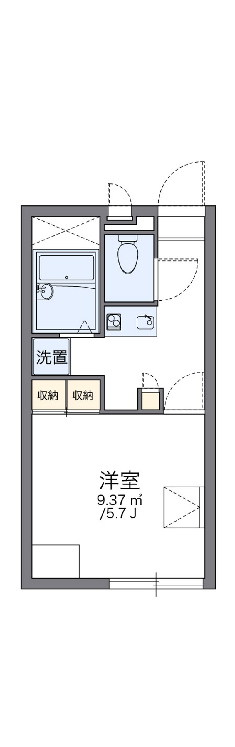 レオパレスグローリーⅡ 間取図