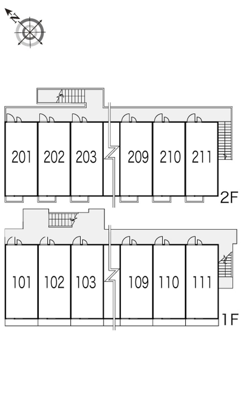 レオパレスサニーハイツⅡ 間取配置図