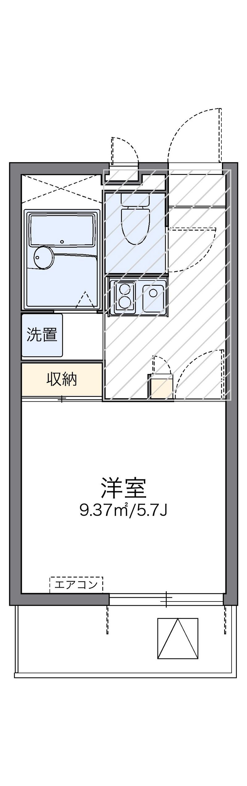 レオパレスシティセントラル 間取り