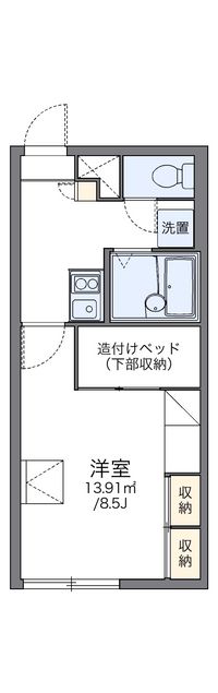 レオパレス裕 間取り図