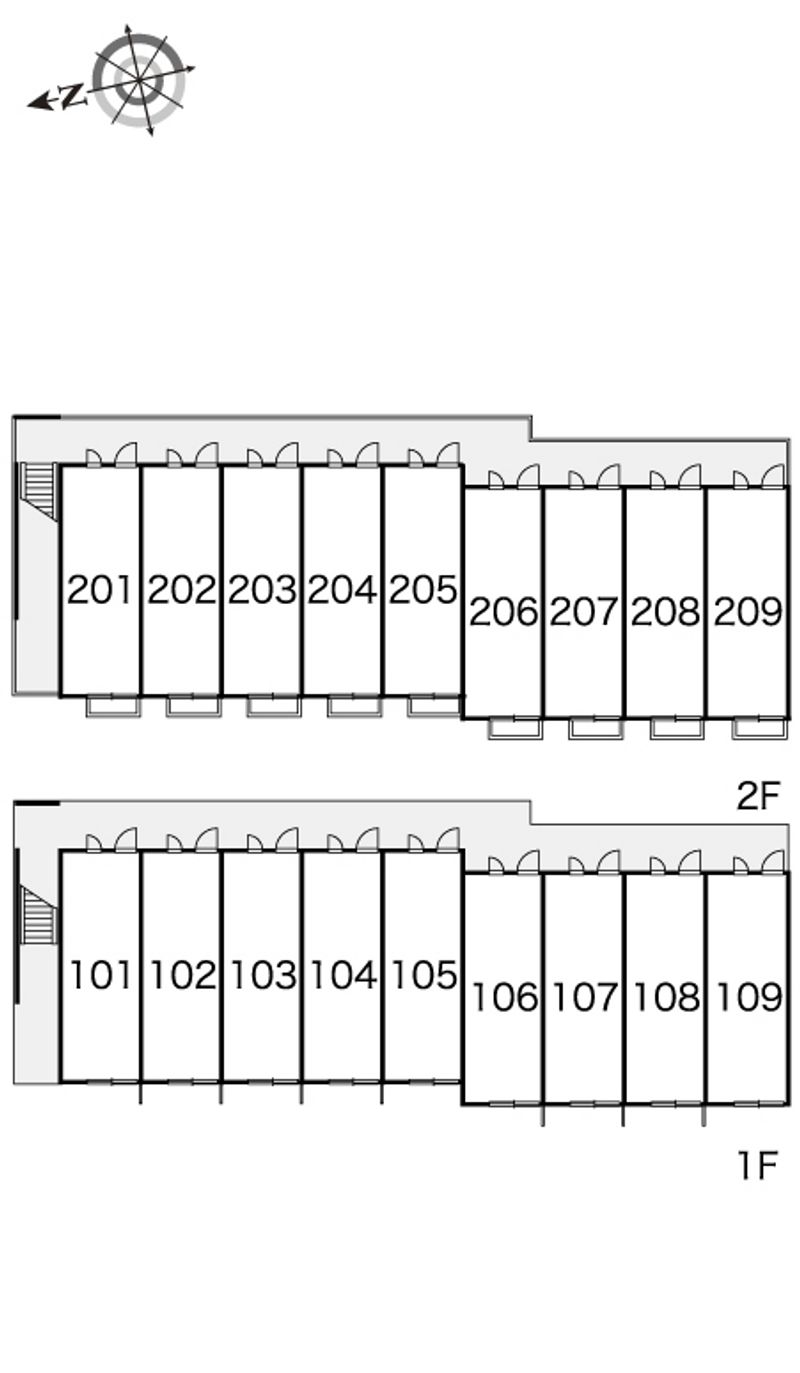 レオパレスメゾンドールほのか 間取り配置図