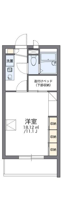 レオパレスアフロディーテ 間取り図