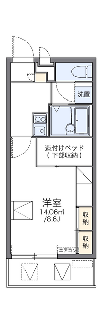 レオパレスアウローラ 間取り図