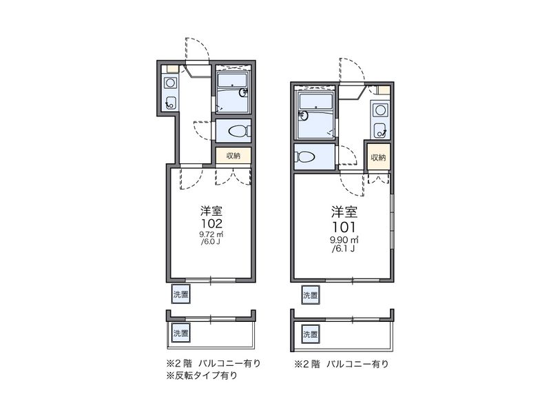 レオパレス松保町Ｂ 間取図